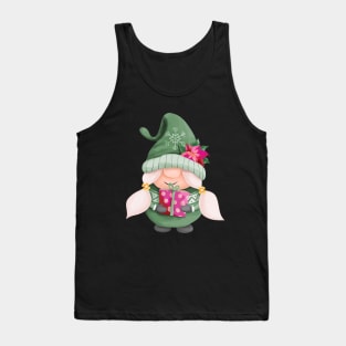 Retro Pink Santa Claus Vintage Styles Tank Top